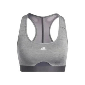 NWT ADIDAS Mid Stripes Good Sports Bras  Women - Dark Grey S